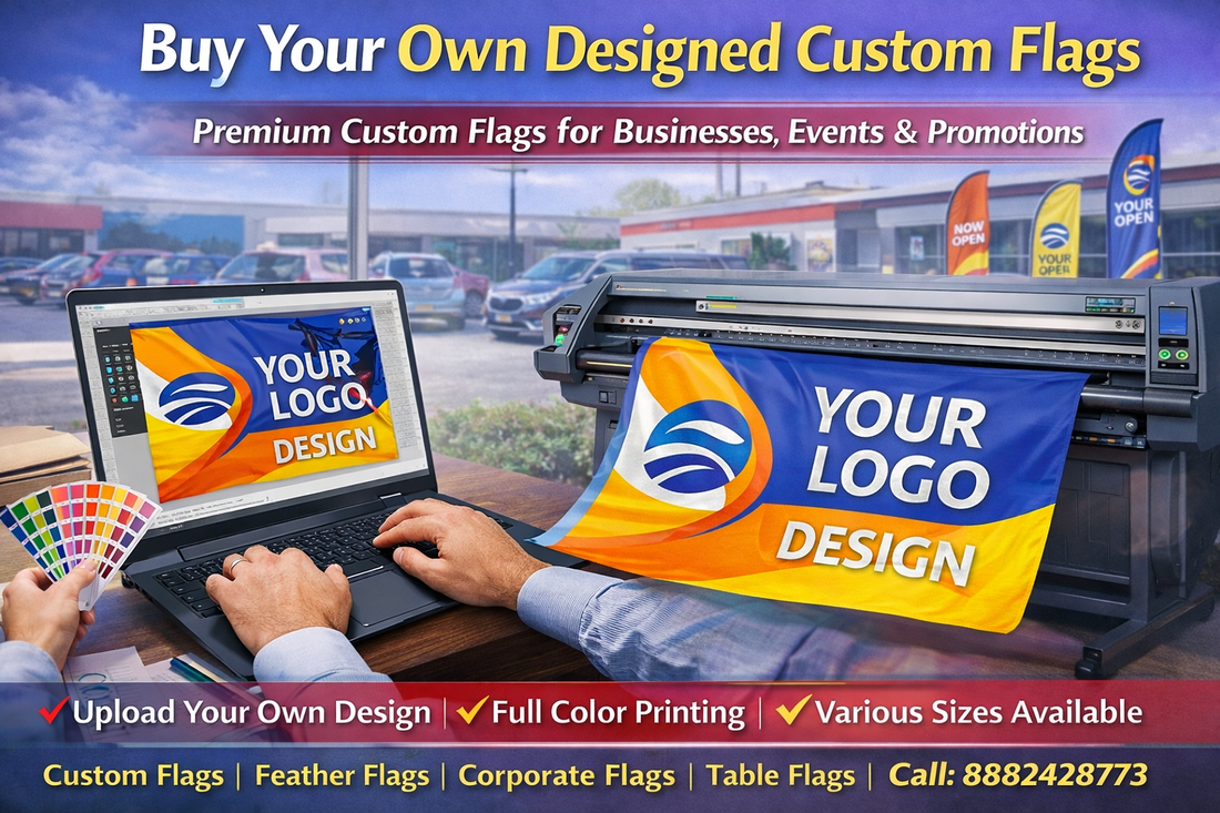 Buy Your Own Designed Custom Flags – Premium Custom Flag Printing for Business, Events and Promotions