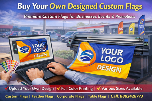 Buy Your Own Designed Custom Flags – Premium Custom Flag Printing for Business, Events and Promotions