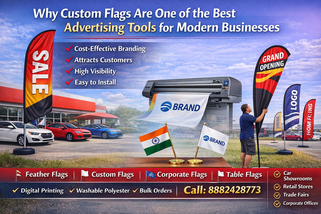 Why Custom Flags Are One of the Best Advertising Tools for Modern Businesses